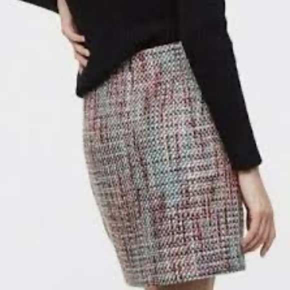 Ann Taylor Loft A- line Tweed Skirt Women’s Sz 0 Petite - Picture 2 of 9